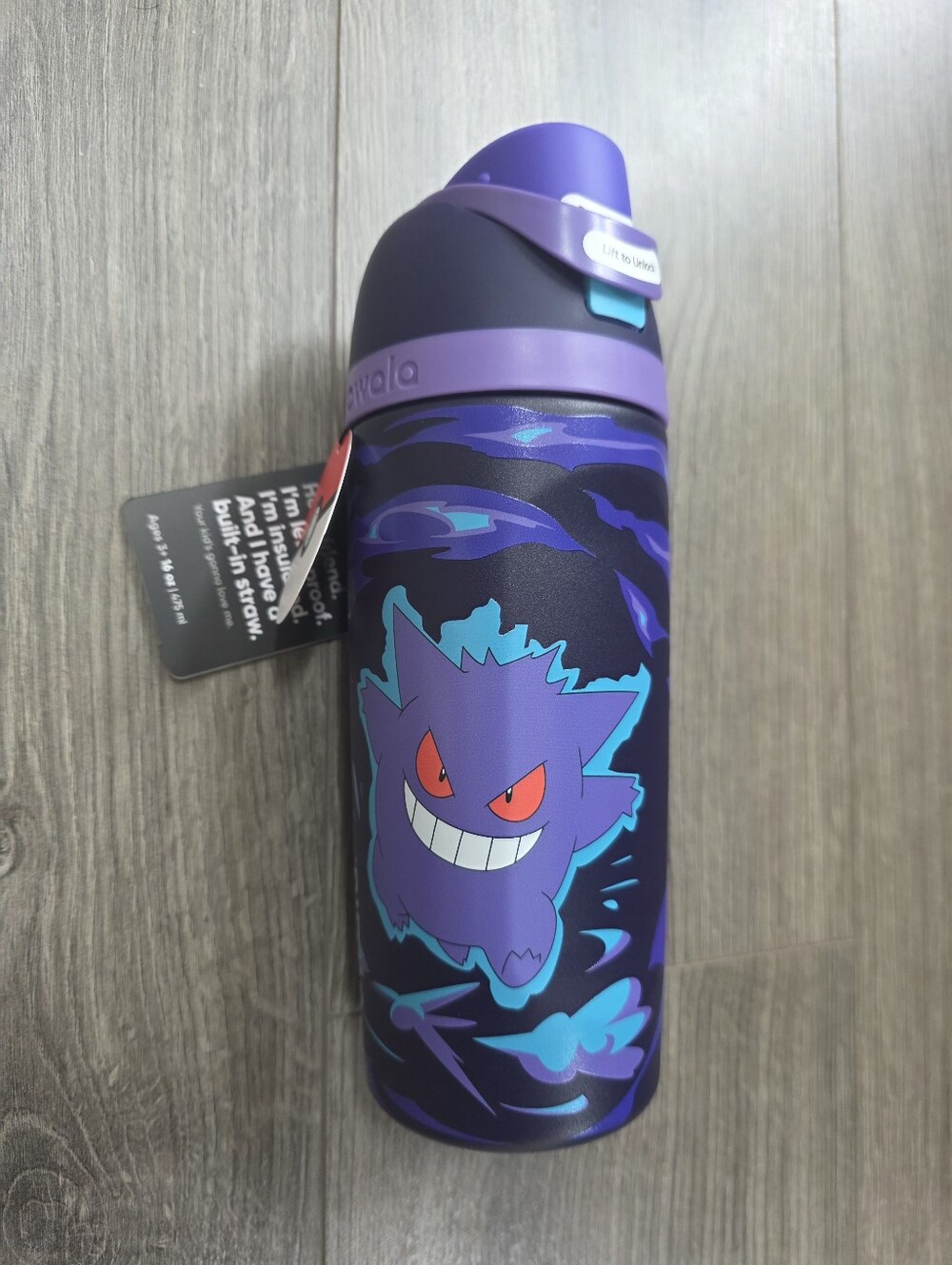 Pokemon Owala Gengar FreeSip Water Bottle